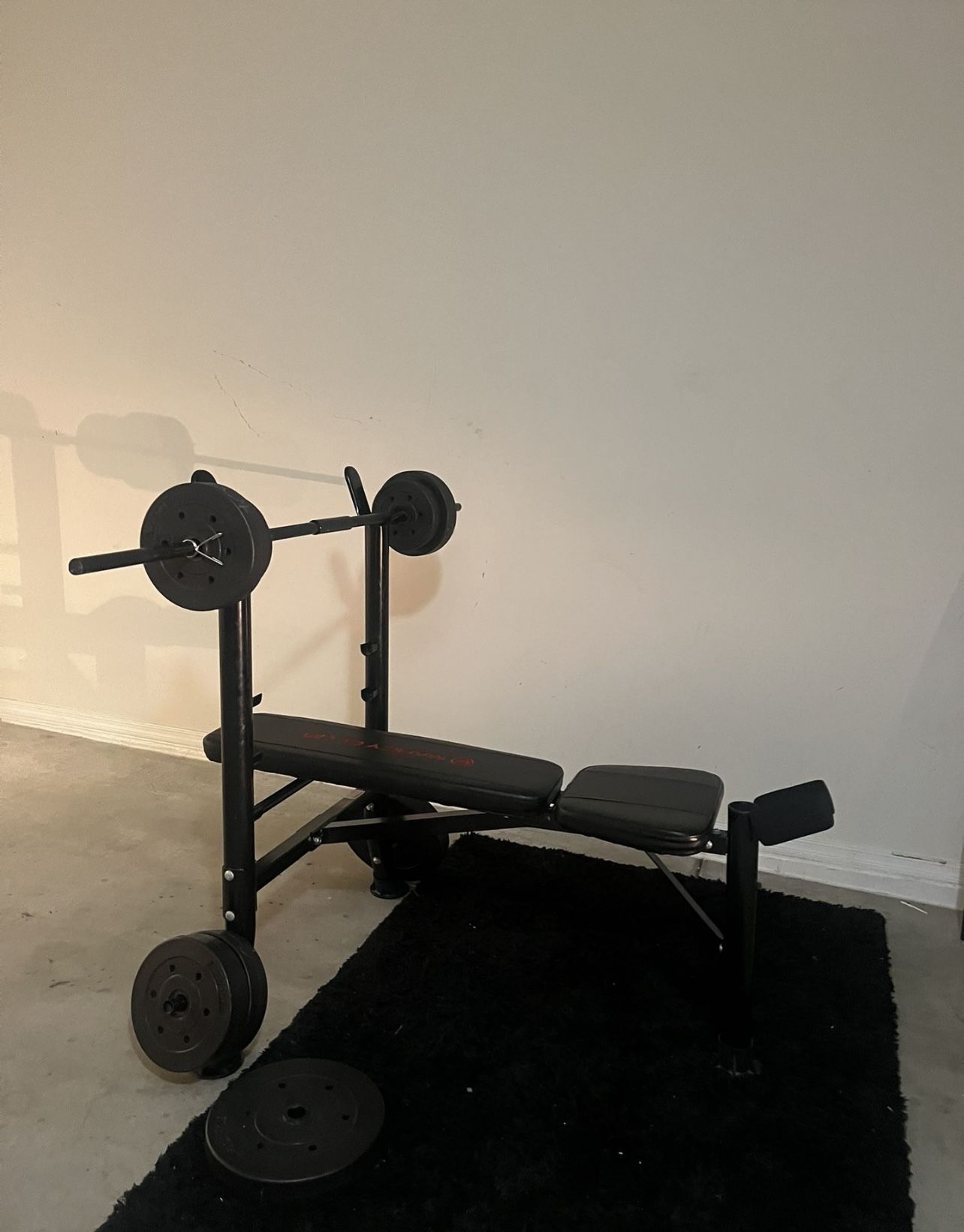 GYM Rack, Bench & Weights