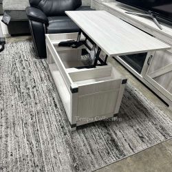 Lift Top Cocktail Table, Whitewash Color, SKU#10T172-9