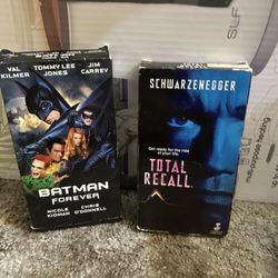 Batman Forever In Total Recall Vhs tape
