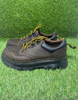 Dr. Martens Tarik Lo Black Leather Casual Oxfords Lace Boots Size 9M