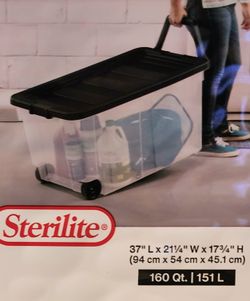 Sterilite 66 Qt. Clear View White lid tote for Sale in Katy, TX - OfferUp