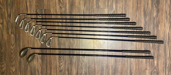 Master Grip Golf Set - 3,4,5,7,8,9,PW, 3 and 5 fairway woods / Senior Flex