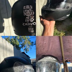 Minibike Helmet, One Sticker And Good Condition Need Gone