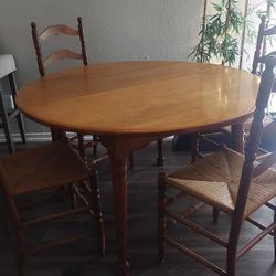 Antique Table And Chair