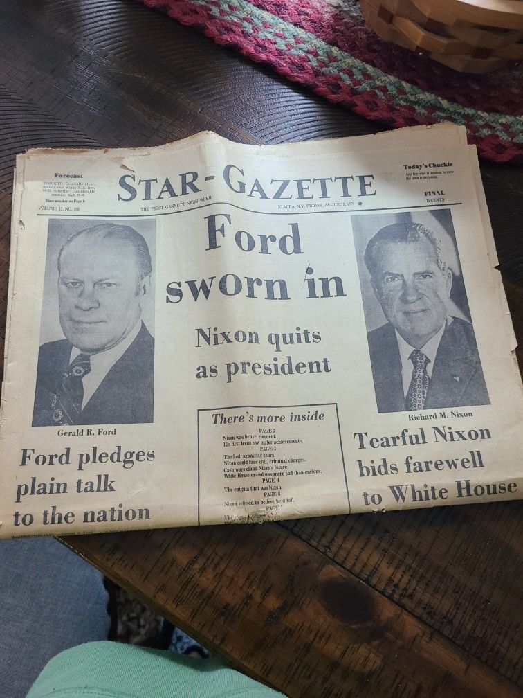 Star Gazette Newspaper From 1974