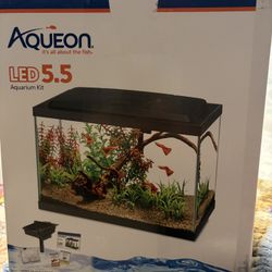 Fish Tank With filter and light and corrals. 