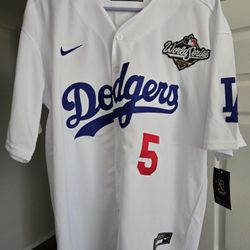 Freddie Freeman Dodgers World Series Jersey 