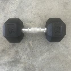 (1) 25 Pound Dumbbell 