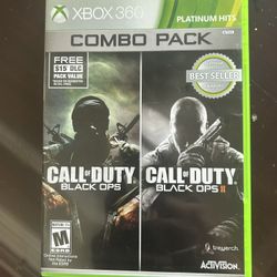 Call Of Duty Black Ops 1 And 2 Combo Xbox 360