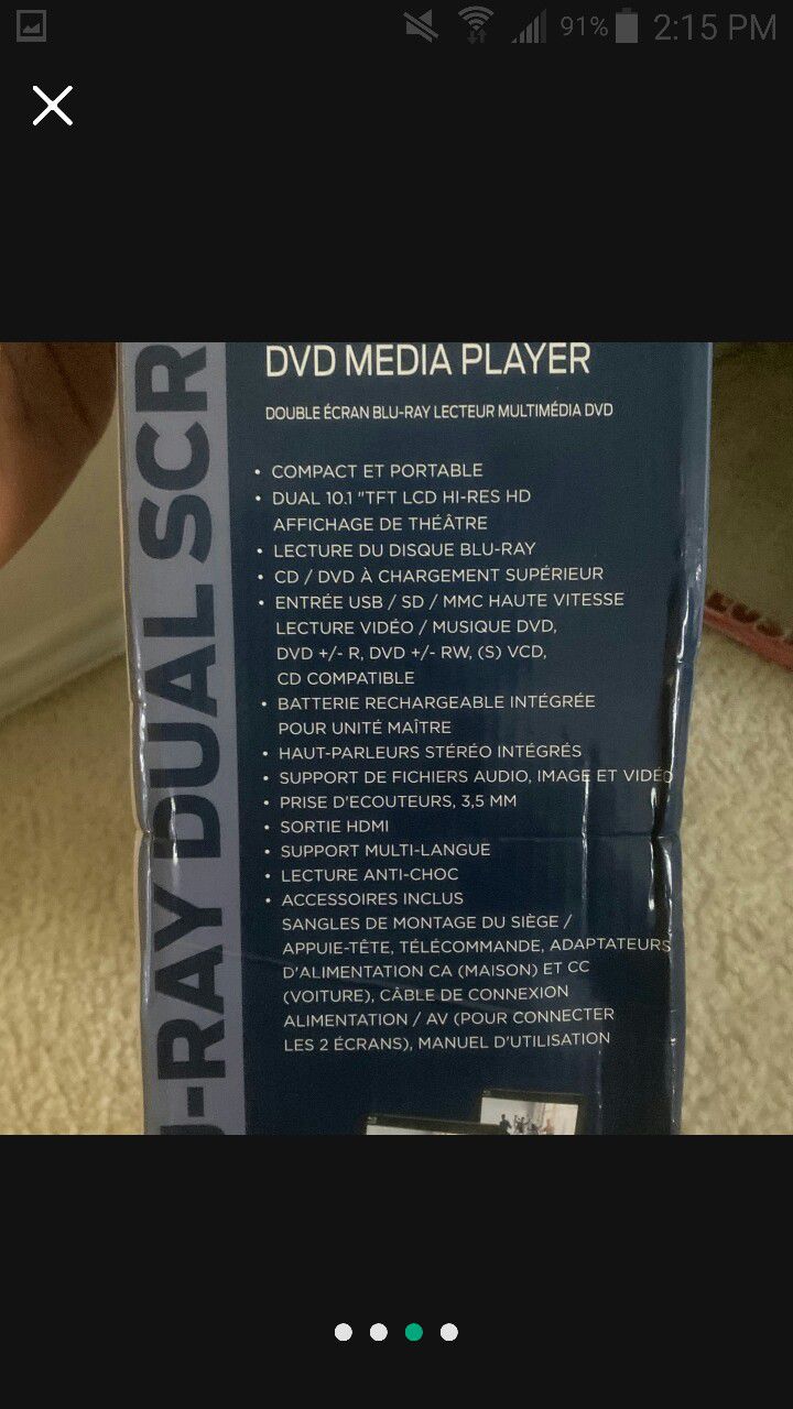 SYLVANIA SDVD1087 Lecteur DVD de disque Blu-ray portable Manuel  d'utilisation