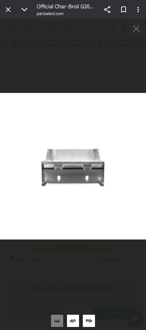 Charbroil G(contact info removed)-W1 Firebox