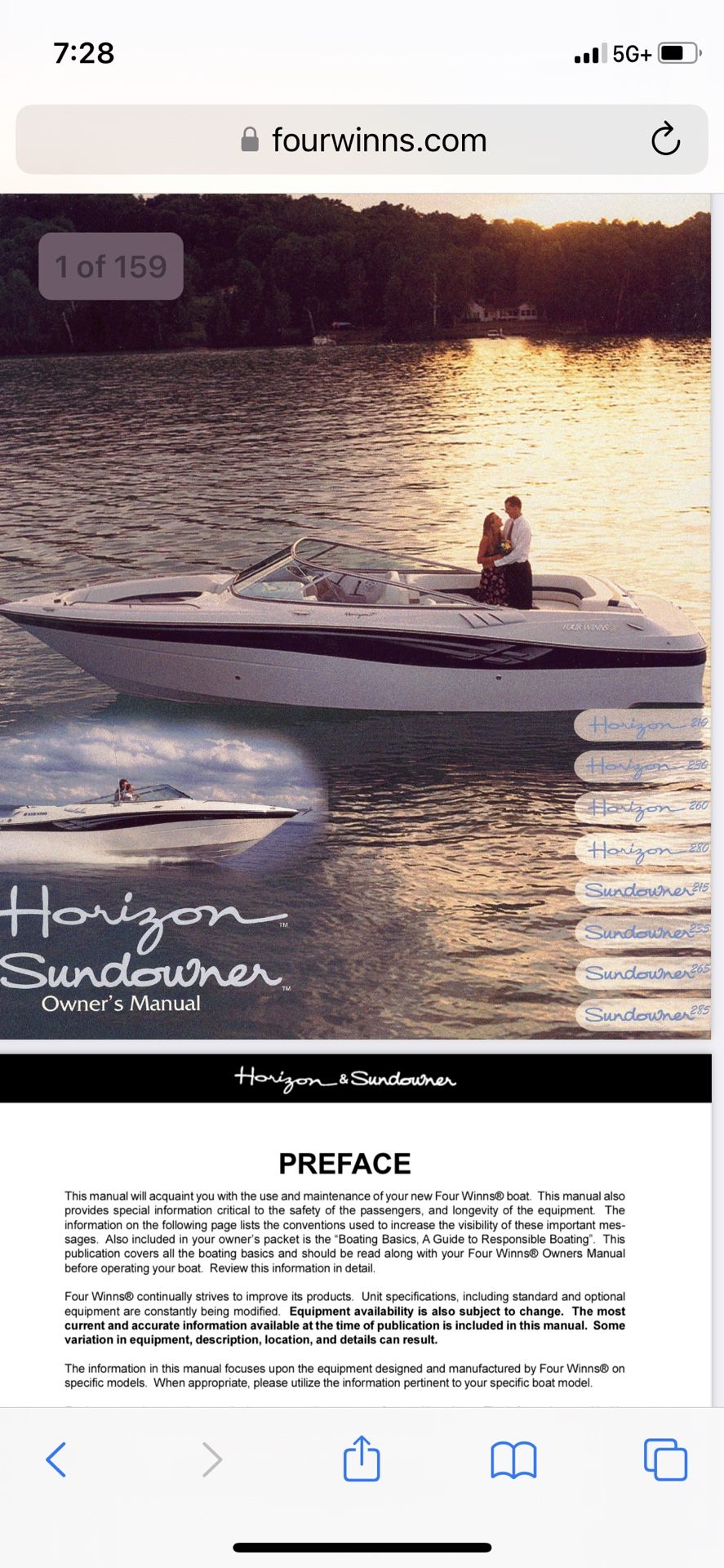 Boat Cover Horizon Sundowner 28’