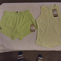 Women's running shorts and running tanks