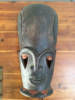 Hand-Carved African Art Mask