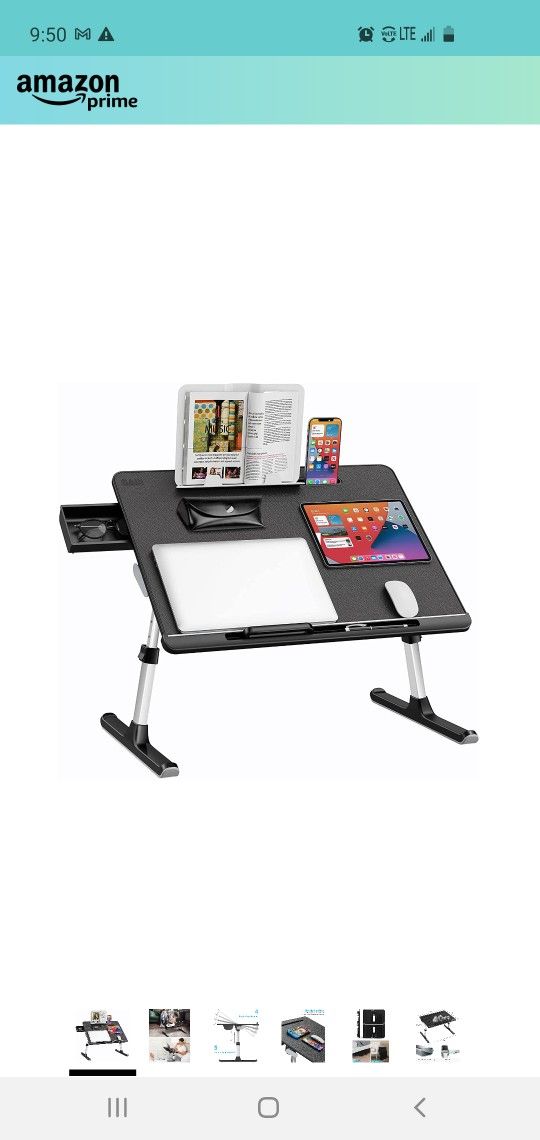 $35 SAIJI LAPTOP BED TRAY TABLE SIZE: 23.6 × 17.7 INCHES