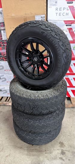 18x9 wheels tires fuel rebal 6x139