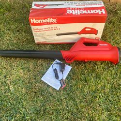 Homelite 12V Lithium 90 MPH 160 CFM Cordless Battery Blower with Internal 2.5 Ah Battery and Charger