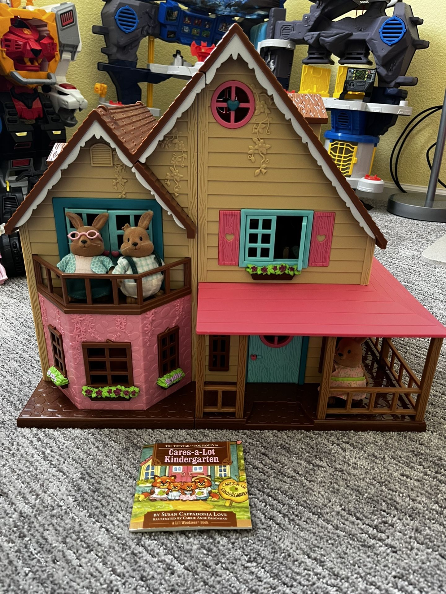 Lil Woodzeez Toy House With Furniture - Honeysuckle Hillside Cottage