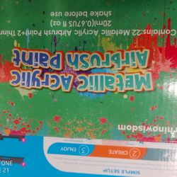 Metallic Acrylic Airbrush Paint Included