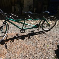 Pacific Tandem  Adult 26" Green Bike Like New