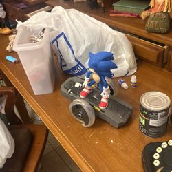 Sonic The Hedgehog Movie Sonic On A Hover Board