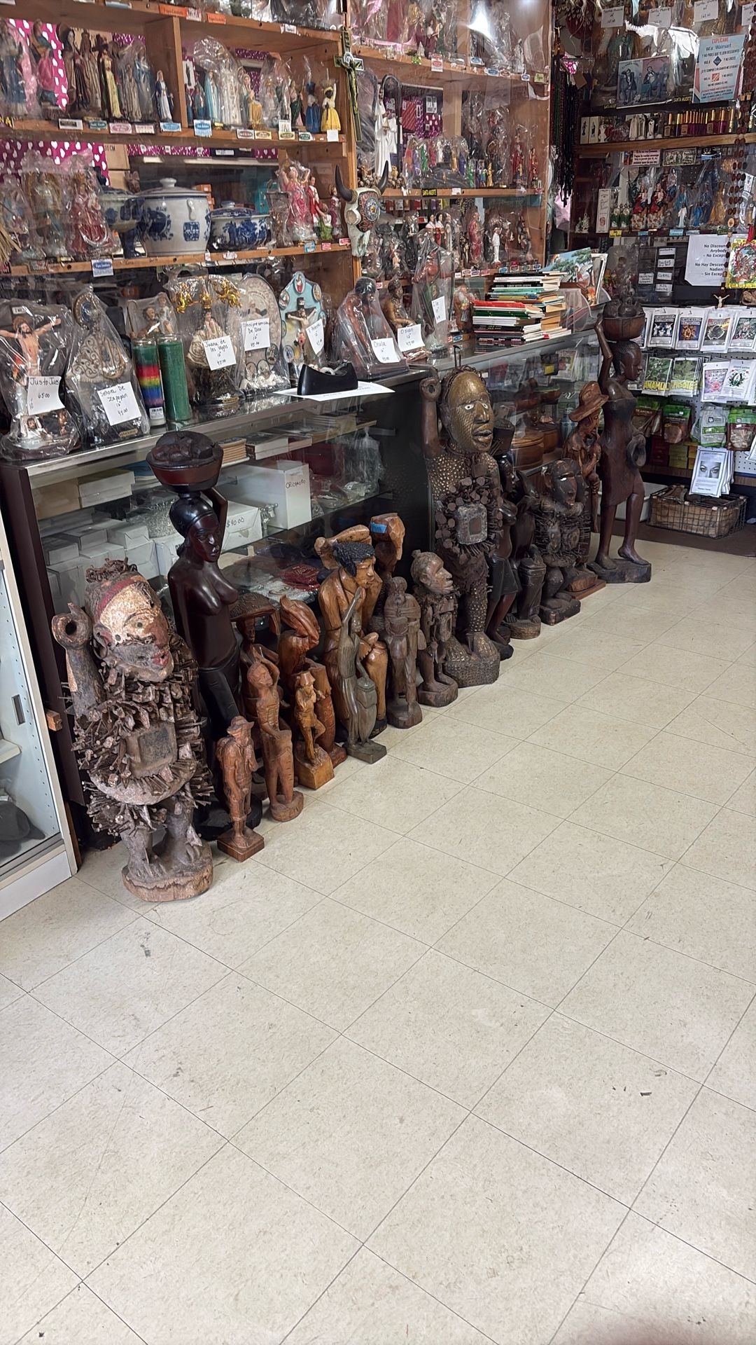 African Wood Statues 