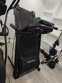 Pro-form Trainer 8 Treadmill. Foldable for storage.