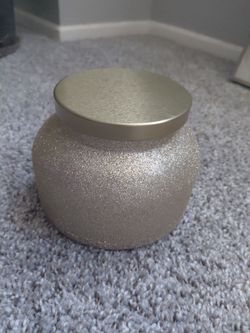 Gold Glitter candle