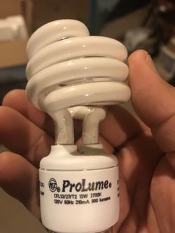Brand New - 13 W soft white CFL Bbulbs