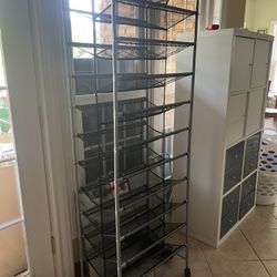 Tall Rolling Mesh Storage Rack – Multi Layer Organizer Shelf | Space Saving