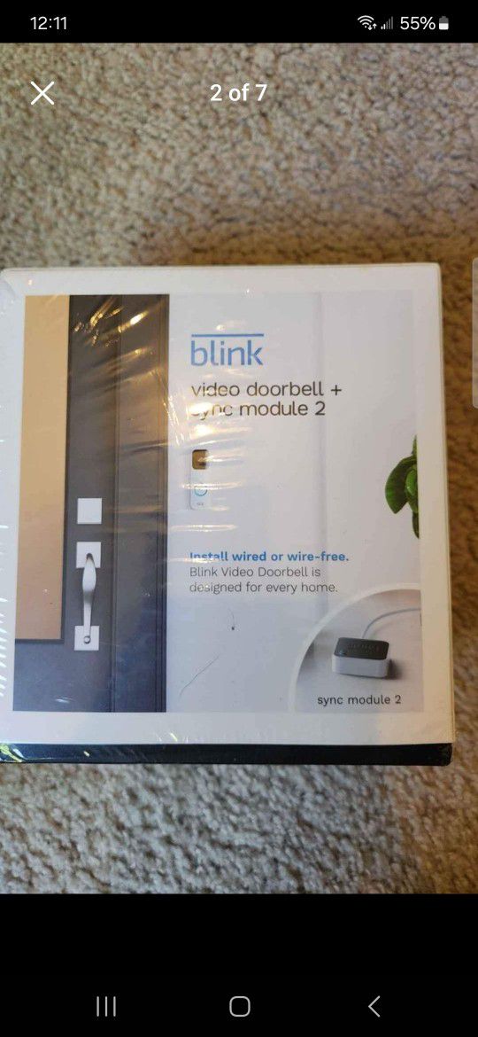Blink Video doorbell W Sync Module 2 New
