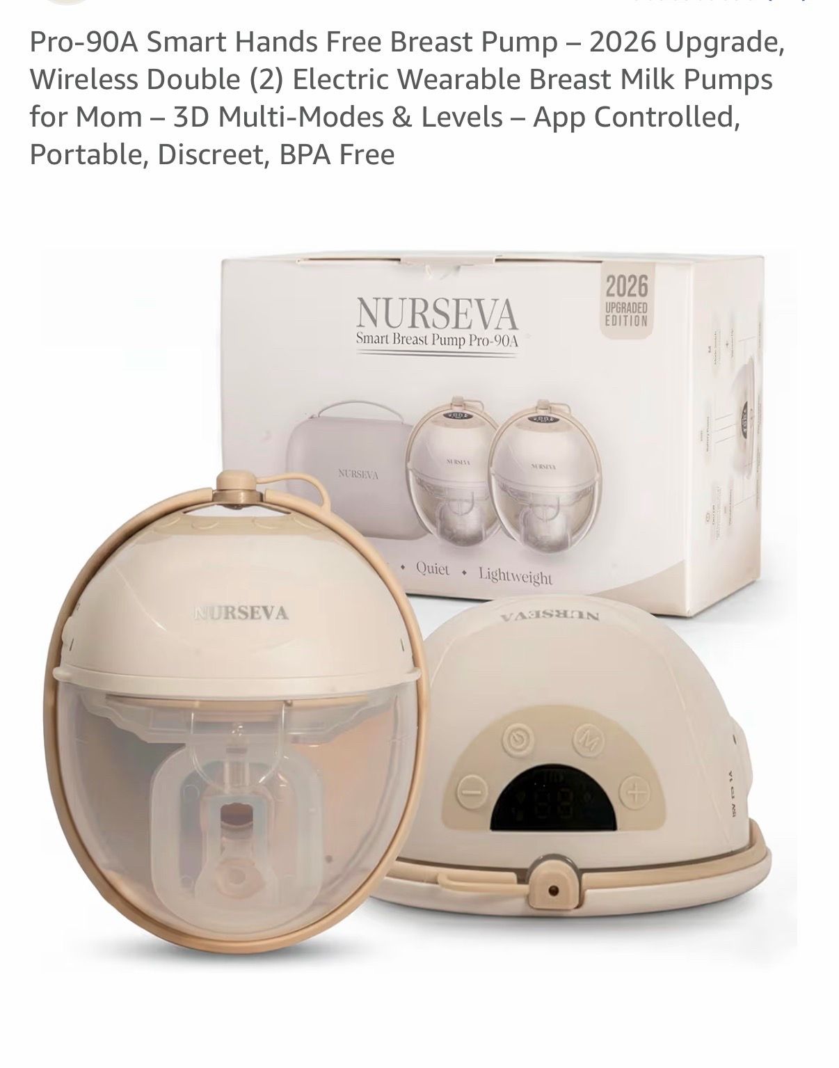 Nurseva Hands Free Breast Pump