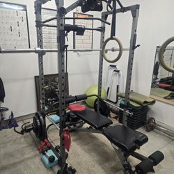 GYM Squat Rack Weight Set
