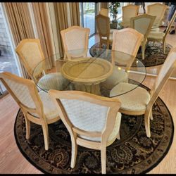 Dining Table w/ 6 Chairs + Rug