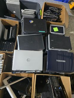 LOT OF 94 Windows Laptops and 20 Macbooks.  NON WORKING PLUS LOTS OF ADDITIONAL SPARES.  SEE PICS AND READ DESCRIPTION