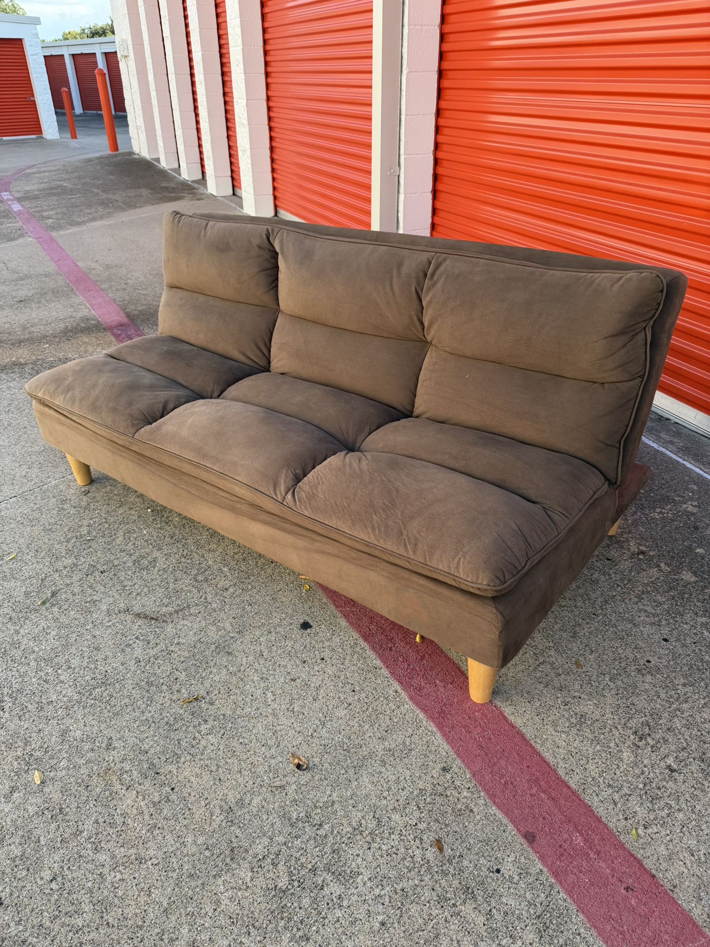 FREE DELIVERY- Brown Couch Sofa $180 NEED GONE THIS WEEKEND