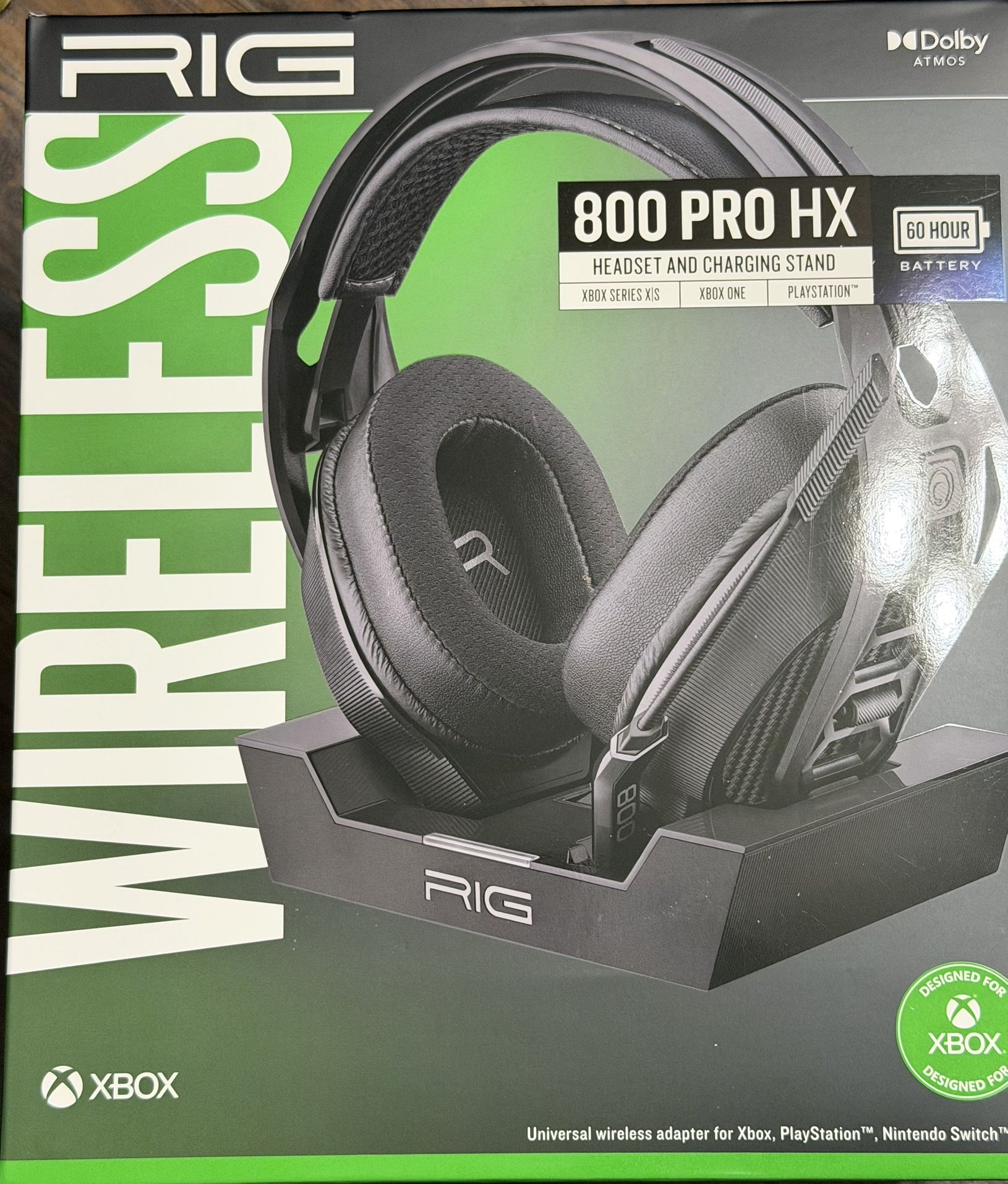 RIG 800 PRO HX Wireless Gaming Headset and Base Station for Xbox One, X/S, PlayStation & PC - Black