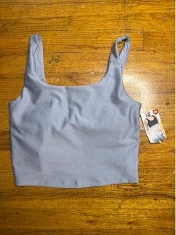 Women's Square Neck Sports Bra Longline Padded Cropped Yoga Tank Workout Top Camisole