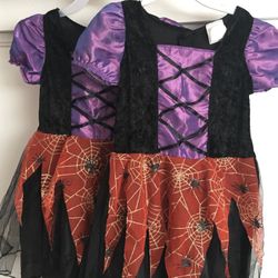 Witch halloween dresses size 2-3T and 3-4T