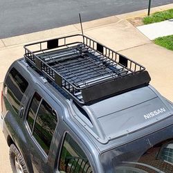 (NEW) $145 Roof Rack Cargo Basket Universal 64x39” Car Top Luggage Holder Carrier 150 LBS max