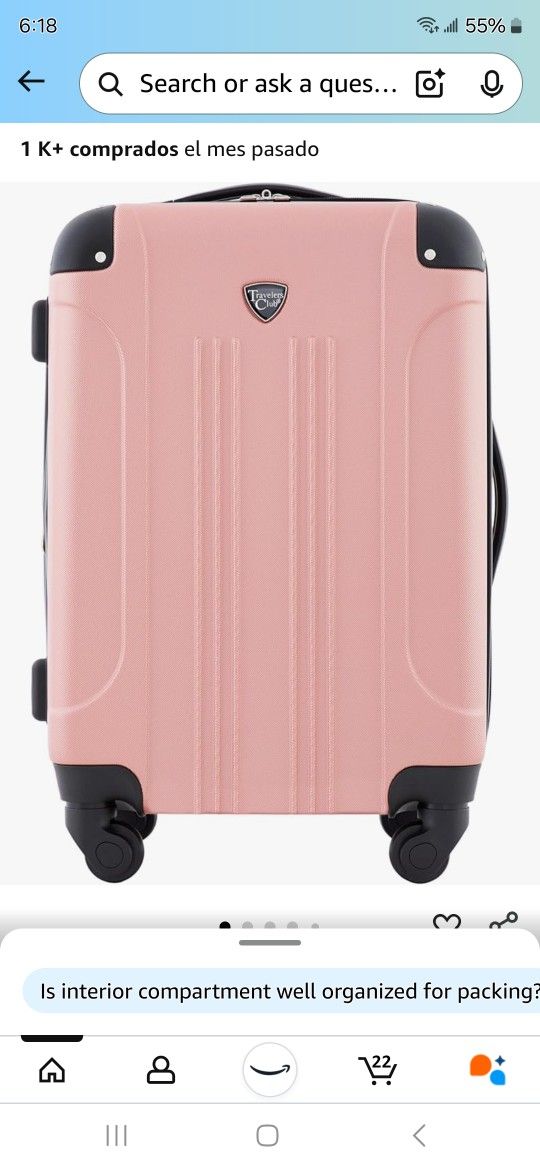 Suitcase Rose Gold