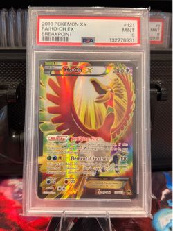 Pokemon PSA 9 Ho-Oh EX #121 Full Art Breakpoint