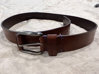 Ted Baker Brown Leather Belt Mens 32”