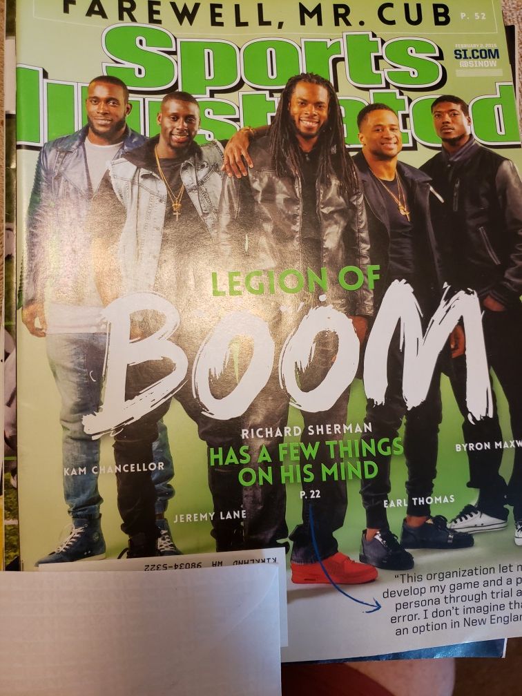 Seahawks SI's and Super Bowl Program,