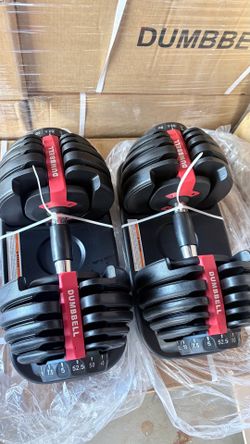 I’m selling pairs adjustable dumbbell brand new in boxes Each dumbbell (5 lbs To 52 5 lbs) $240 for the pair
