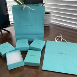 Tiffany & Co boxes and bags