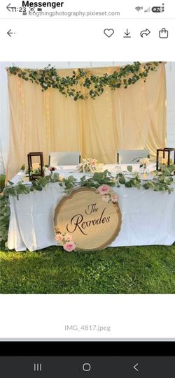 Wedding backdrop