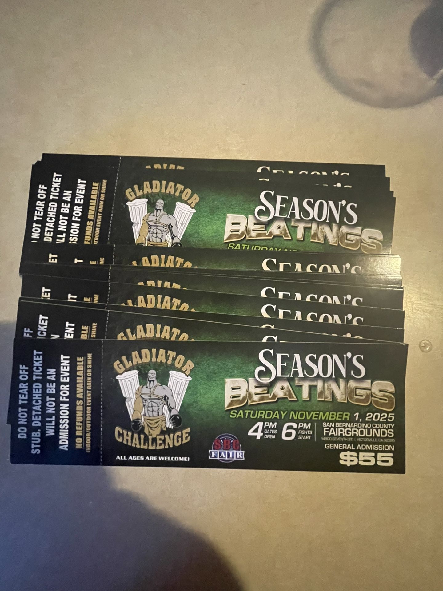 Tickets To MMA Fight In High Desert