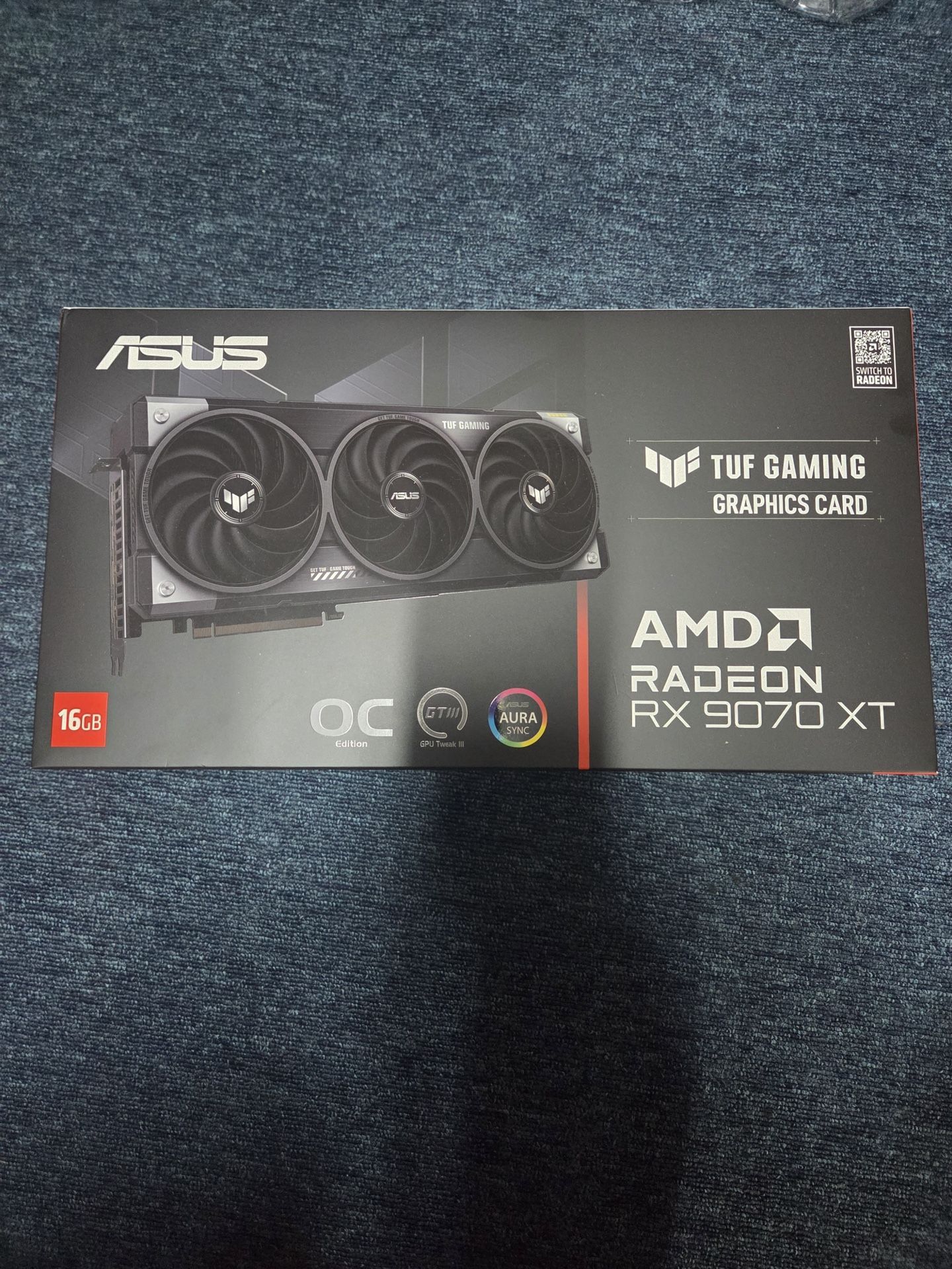 ASUS TUF Gaming Radeon RX 9070 XT OC Edition 16GB Gaming Graphics Card