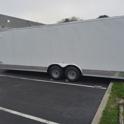8.5x24ft Enclosed Vnose Trailer Brand New Moving Storage Cargo Traveling ATV Car Truck SXS UTV Bike Motorcycle Hauler